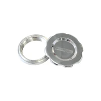 2.5" Low Profile Billet Aluminium Filler Cap and Bung - Blue