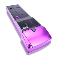 Ford Barra Billet Rocker Cover and Integrated Coil kit Small Bore Coupling / Billet cover kit with coil's and stalk's / Purple