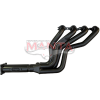 Headers With 3in Outlet - BLACK (VE VF 1 7/8in)