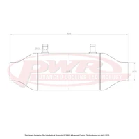 Liquid to Air Barrel Intercooler 6" x 10" With 3" Outlets