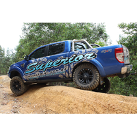 Superior Weld In Coil Conversion VSB14 Approved w/Remote Reservoir Shocks (Front and Rear) Suitable For Ford Ranger PXIII (2018-2022) 100-300kg Cons D