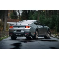 2024+ Ford Mustang 5.0L T304 SS 3in Cat-Back Exhaust w/ Quad Carbon Fiber Tips (Valve Delete)
