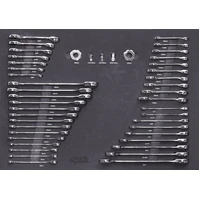 Sumo Series Power Hutch Tool Kit Combo - 550pc - Metric & SAE - Black/Crome