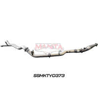 4in Turbo Back with Cat & without Muffler (Landcruiser VDJ76 4.5L V8 Wagon (Without DPF))
