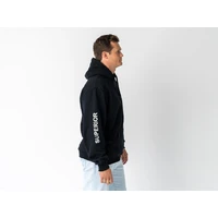 Unisex Hoodie Black with Sleeve Logo (Each)