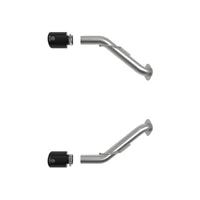 Takeda 2-1/2in 304 SS Axle-Back Exhaust System w/ Black Tips (Z 23-23)