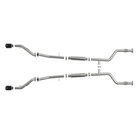 Takeda 2-1/2in 304 Stainless Steel Cat-Back Exhaust System w/ Black Tips (Z 23-23)