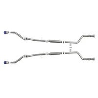 POWER Takeda 2 1/2in 304 SS Cat-Back Exhaust System w/ Blue Flame Tips (Z 23)