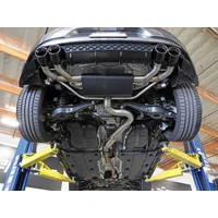 POWER MACH Force-Xp 304 SS Cat-Back Exhaust System - Carbon (Golf R 15-19)