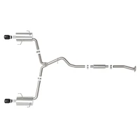 H4- (t) Takeda 2-1/2in to 2-1/4in 304 SS Cat-Back- Black Tip (Forester XT 14-18)