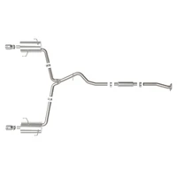 H4- 2-1/2in to 2-1/4in 304 SS Cat-Back- Polished Tip (Forester XT 14-18)