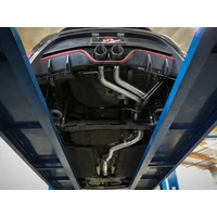 Takeda 2-1/2in to 3in SS-304 Cat-Back Exhausts w/ Black Tip (Veloster 13-17)