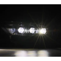 15-17 Ford Mustang NOVA LED Proj Headlights Alpha Black w/Activ Light/Seq Signal/Switch DRL