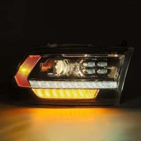 09-18 Dodge Ram 2500HD LUXX LED Proj Headlights Plank Style Black w/Seq Signal/Smoked DRL