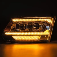 09-18 Dodge Ram 2500 LUXX LED Proj Headlights Plank Style Chrm w/Activ Light/Seq Signal/DRL