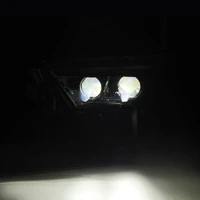 22-23 Toyota Tundra LUXX-Series Headlights Alpha-Blk w/White DRL - Req 810029 OR 810030