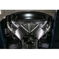 2.75 Inch Axle-Back Exhaust with Dual Mode NPP; Dual Rear Exit with Twin 4.0 Inch Pro Series Tips 16-24 Chevrolet Camaro