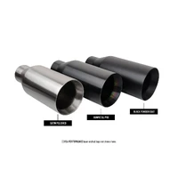 3.0 Inch True Dual Catback Exhaust System with Dual Rear Exit and Flat Cut 5.0 Inch Gunmetal PVD Tips 21-24 Dodge RAM TRX 144.6 Inch Wheel Base