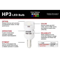 194 LED Bulb HP3 LED Cool White Pair