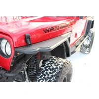 Jeep TJ Tube Fenders Rear 3 Inch Flare 97-06 Wrangler TJ Steel Black Textured Powdercoat
