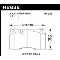 2007-2015 Volkswagen Tourareg Base/V6/V6-Sport/TDI HPS 5.0 Performance Rear Brake Pads