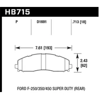 15-17 Ford F-250/350 LTS Street Rear Brake Pads