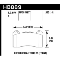 2017 Ford Focus PC Front Brake Pads