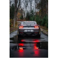 2024+ Ford Mustang 5.0L T304 SS 3in Cat-Back Exhaust w/ Quad Carbon Fiber Tips (Valve Delete)