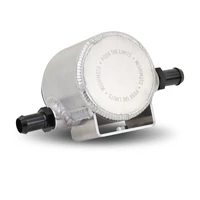 Universal Aluminum Coolant Expansion Tank - Brushed