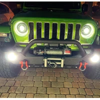 Oculus Bi-LED Projector Headlights for Jeep JL/Gladiator JT - Matte Blk - 5500K
