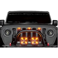 Universal Pre-Runner Style LED Grill Light Kit (New Style) - Amber w/Tinted Lens