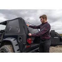 97-06 Jeep Wrangler TJ Frameless Trail Soft Top Kit - Black Diamond