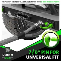 3/4In D-Ring Shackle Set (2-Pack) Matte Black