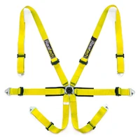 Pro International 6-Point Lightweight Harness - FIA Approved - Black - 2030