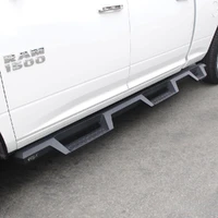 10-18 Dodge Ram Crew Cab 5ft & 6ft Bed HDX Drop Wheel-To-Wheel Nerf Step Bars - Text. Blk