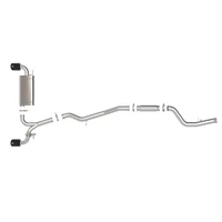 POWER Takeda (t) 2.5in-3in 304 SS CB Exhaust w/ Black Tips (Supra 21)