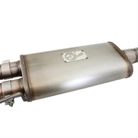 Rebel Series Exhaust SS Front Side Exit CB w/ Black Tips Ecoboost (F150 10-14)