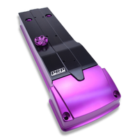 Ford Barra Billet Rocker Cover and Integrated Coil kit Small Bore Coupling / Billet cover kit with coil's and stalk's / Purple