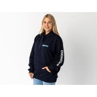 Superior Unisex Hoodie Navy with Sleeve Logo (Each) 2XL