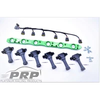 Nissan R34 NEO Motor Coil Kit Silver / Complete Kit - Bracket / Stalks / Coils / Loom / LOOM 1 - NEO Head on S1 Motor