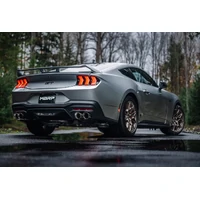 2024+ Ford Mustang 5.0L T304 SS 3in Cat-Back Exhaust w/ Quad Carbon Fiber Tips (Valve Delete)