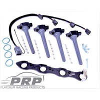 Nissan SR20 Coil Kit for Series 2 S14, S15, 180 Type X - Small Hole Rocker Cover Purple / Brackets