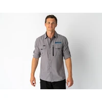 Superior Mens Syzmik Fishing Shirt Stone (Each) Large