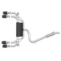 POWER MACH Force-Xp 304 SS Cat-Back Exhaust System - Carbon (Golf R 15-19)