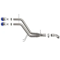 Takeda 2-1/2in 304 SS Axle-Back Exhaust w/ Blue Flame Tips (Veloster 13-17)