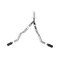 Large Bore-HD 4in 409SS DPF-Back Exhaust System w/Black Tip 20 GM Diesel Trucks V8-6.6L (td) L5P