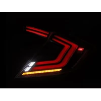 16-21 Honda Civic Hatchback/ Type-R FK8 Nova-Series LED Tail Lights (Pair) - Alpha Black