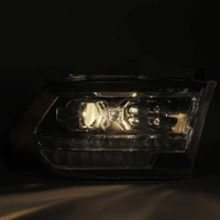 09-18 Dodge Ram 2500HD LUXX LED Proj Headlights Plank Style Black w/Seq Signal/Smoked DRL