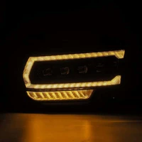 19-21 Ram 2500 NOVA LED Proj Headlights Plank Style Alpha Blk w/Activ Light/Seq Signal/DRL