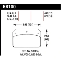 Wilwood Dynalite Caliper DTC-30 Brake Pads